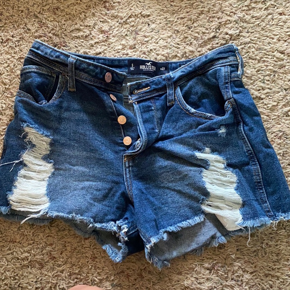 Hollister jean shorts.